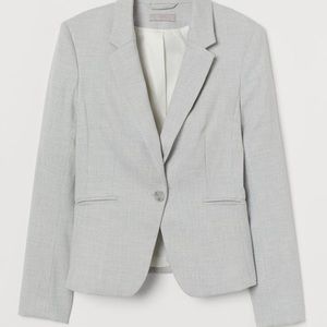 Gray Slim Fit Blazer